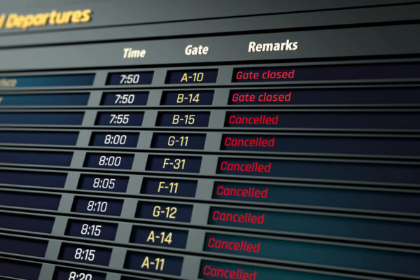 Quelles sont les raisons des vols annulés ?